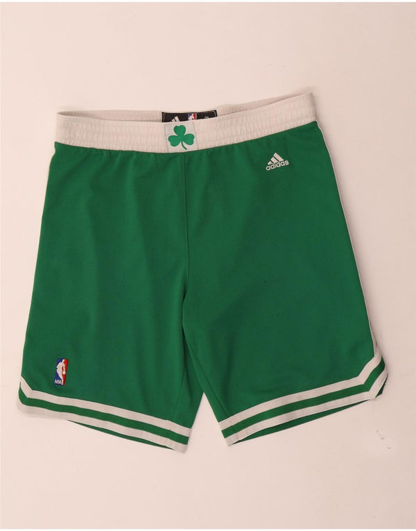 Pantaloncini sportivi Adidas da uomo Boston Celtics piccoli in poliestere verde