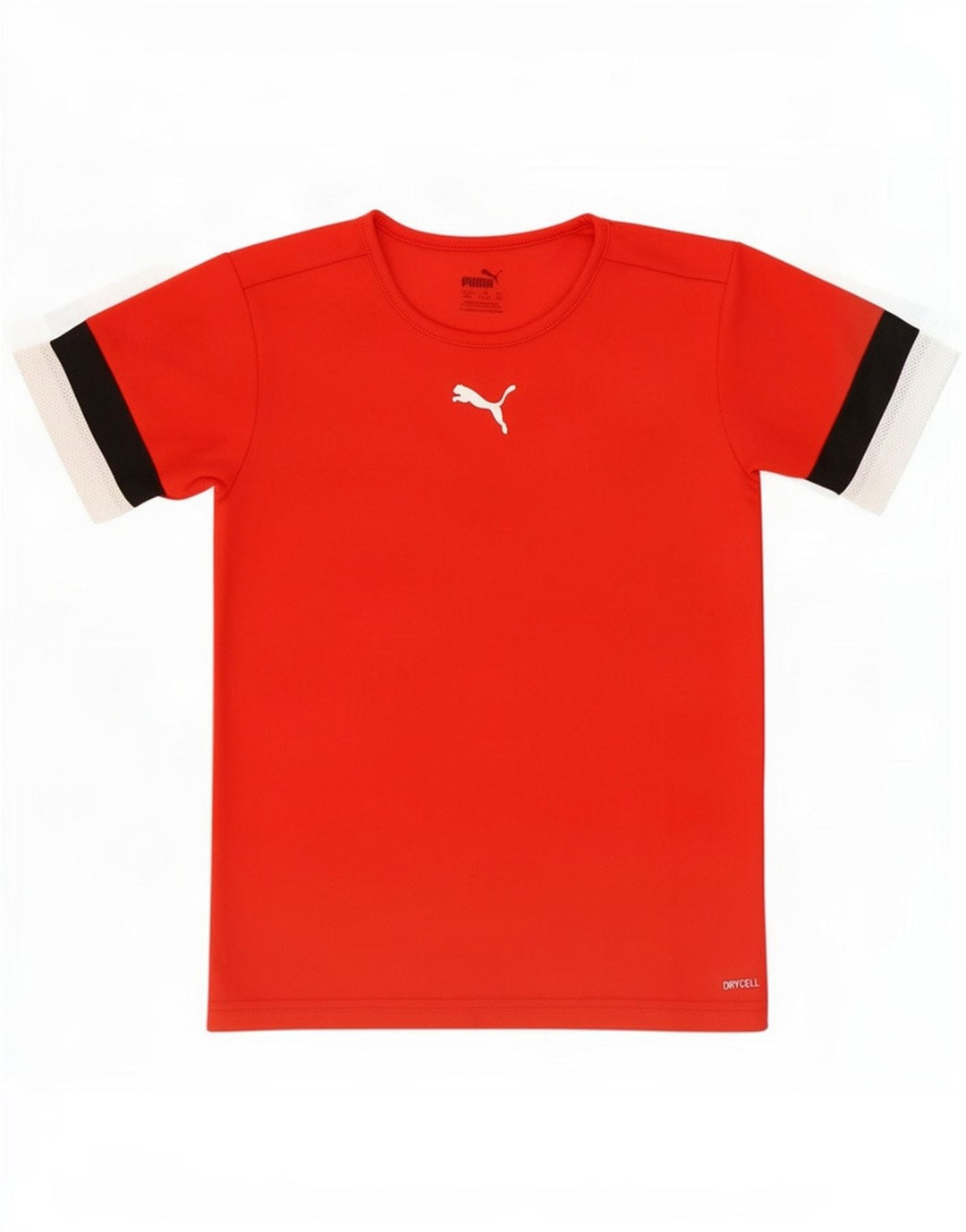 Maglietta Puma da ragazzo, 11-12 anni, in poliestere color block rosso