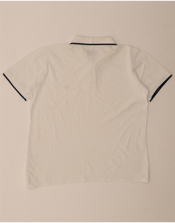 Polo Carrera da uomo vestibilità regolare XL a righe bianche
