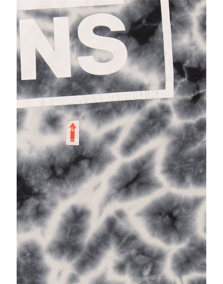 T-shirt grafica da donna VANS Top UK 10 Small in cotone tie dye blu navy