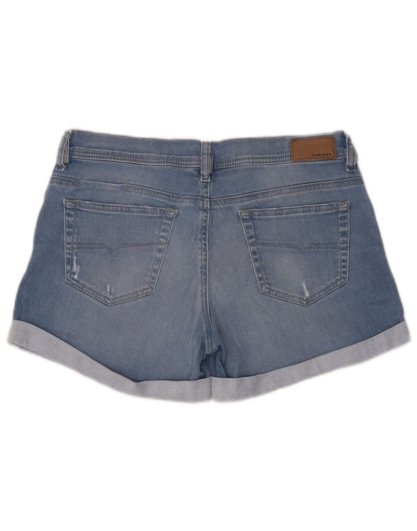 Pantaloncini di jeans da donna Diesel W28 cotone blu medio