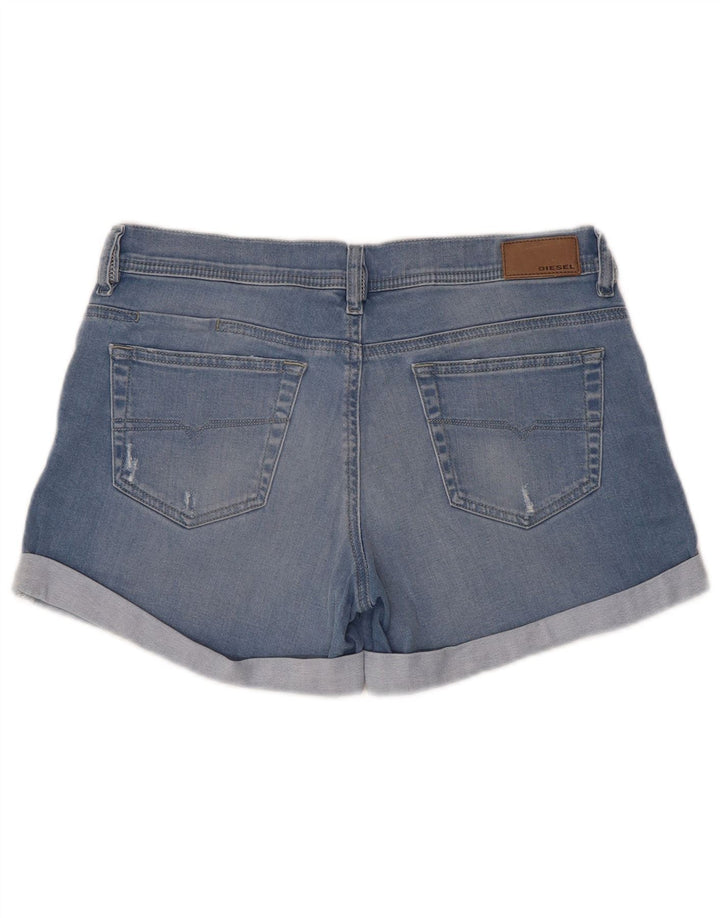 Pantaloncini di jeans da donna Diesel W28 cotone blu medio