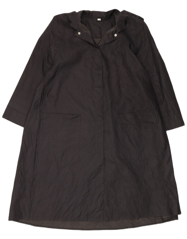 Trench da uomo vintage UK 14 medio nero