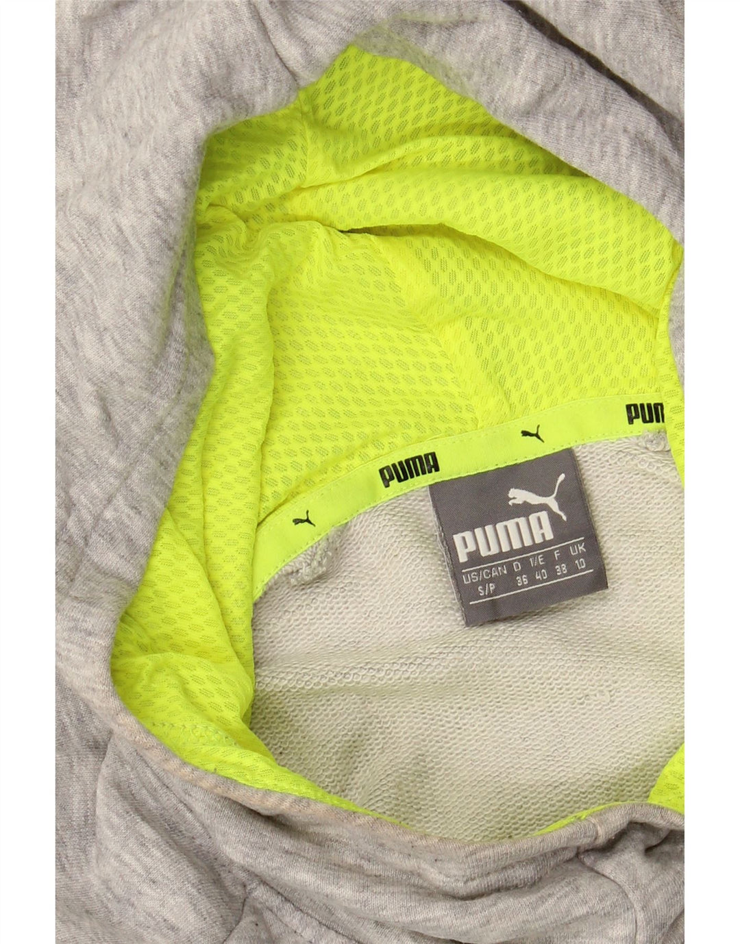 PUMA Womens Graphic Hoodie Jumper UK 10 Small  Grey