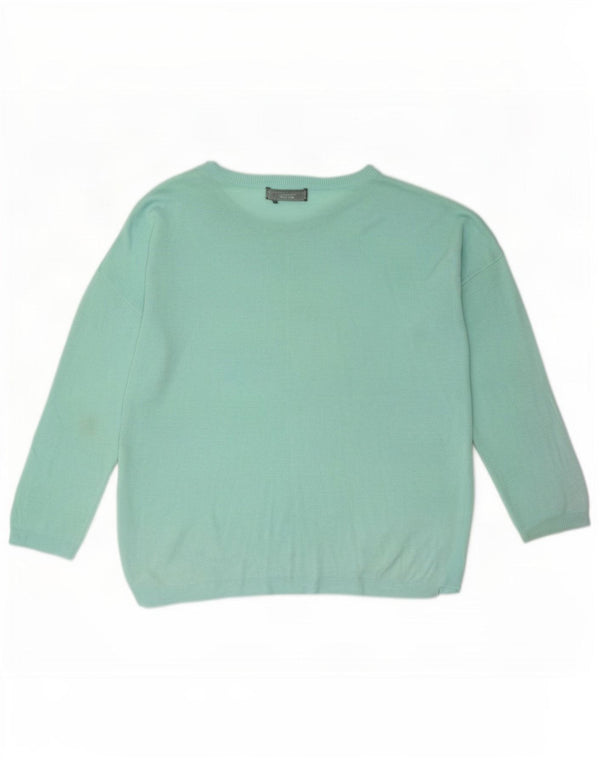 Maglione maglione con scollo a barca da donna Marks & Spencer UK 16 grande turchese