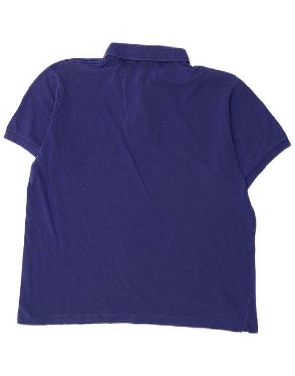Polo da uomo Lacoste vestibilità classica taglia 6 XL in cotone blu