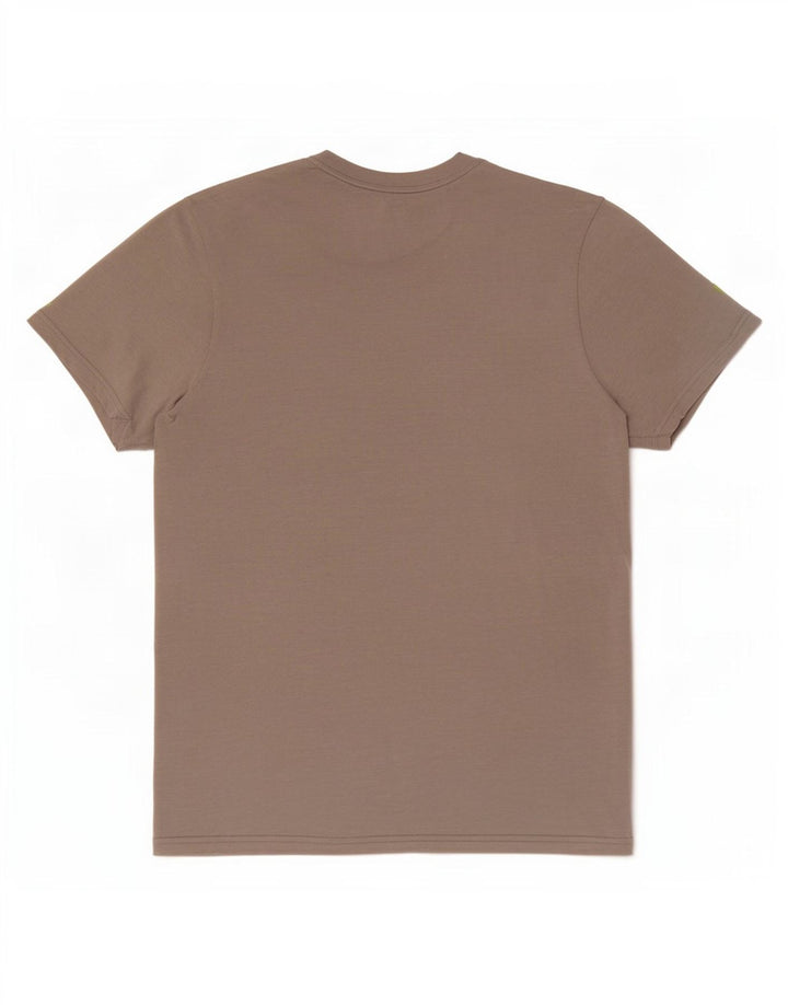 T-shirt grafica da uomo Adidas Top grande in poliestere marrone