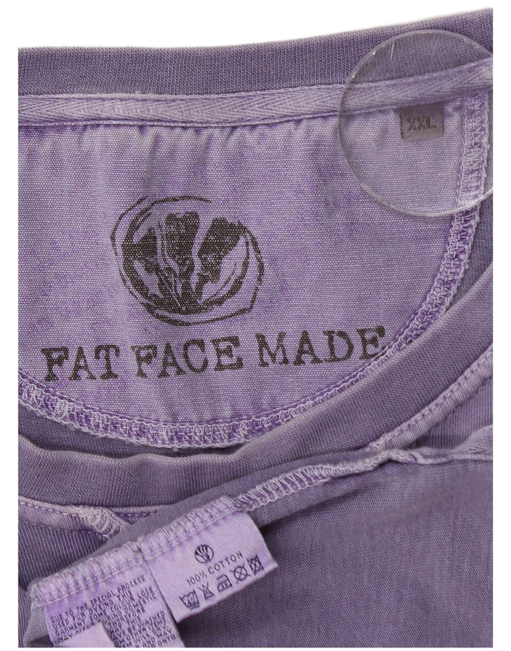 Top da uomo a maniche lunghe Fat Face 2XL cotone viola