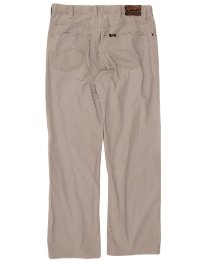 Pantaloni casual dritti da uomo LEE W34 L29 in cotone grigio