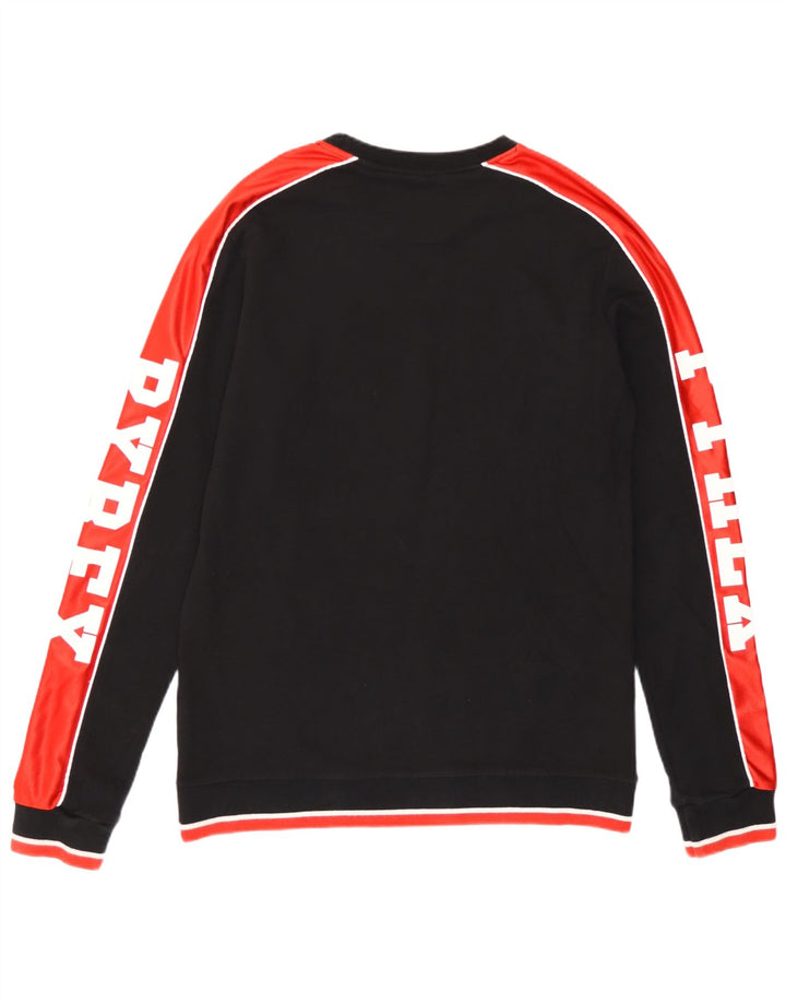 Pyrex Felpa grafica da uomo Maglione medio nero in cotone color block