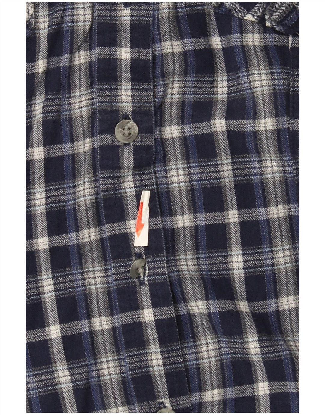 Camicia di flanella da donna Eddie Bauer UK 14 Cotone a quadri blu navy medio
