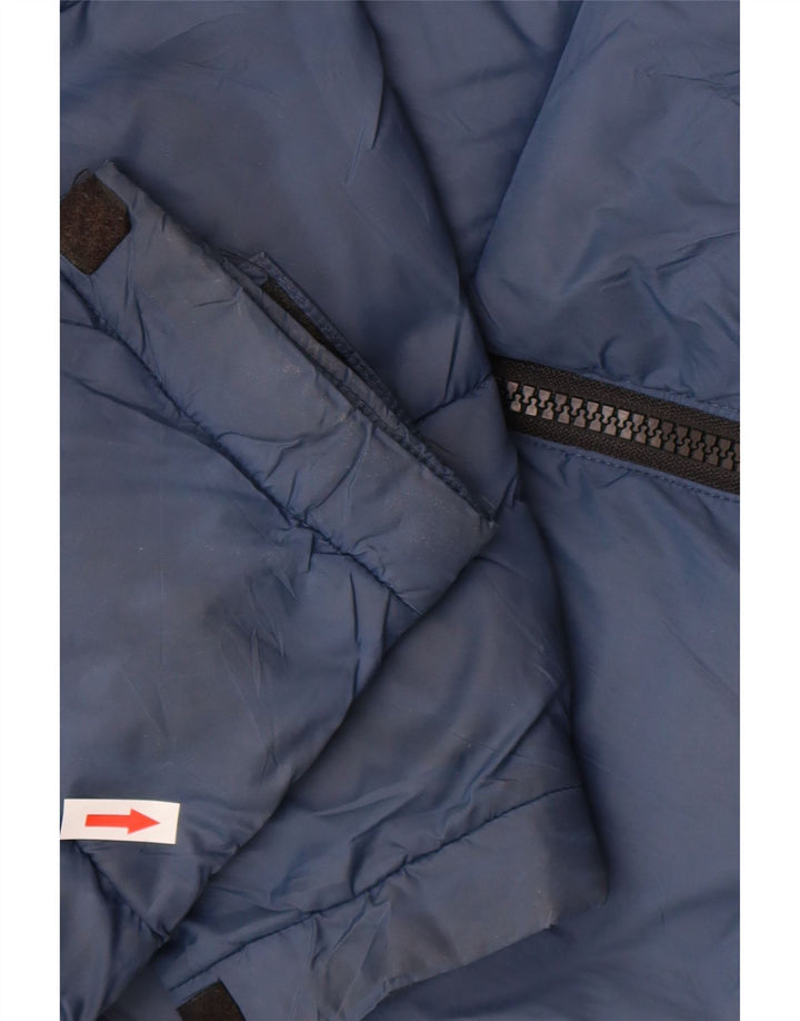Giacca imbottita da uomo Zara UK 36 Small poliestere blu navy