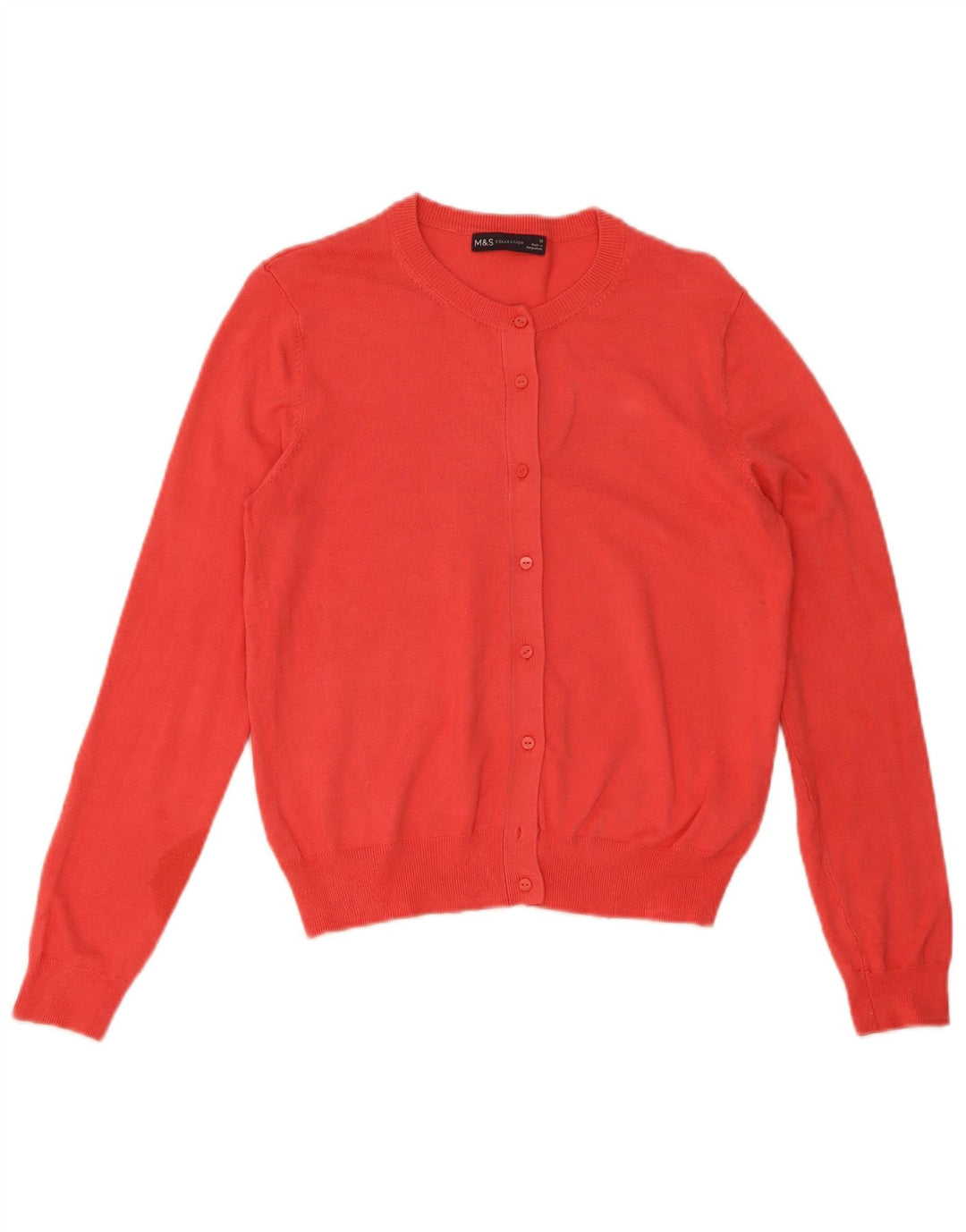 Maglione cardigan da donna Marks & Spencer UK 12 Viscosa rossa media