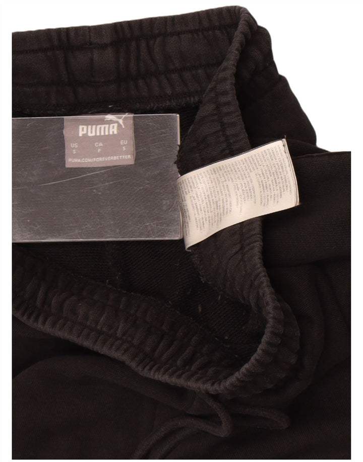 Pantaloni da tuta grafica da uomo Puma Joggers piccoli in cotone nero