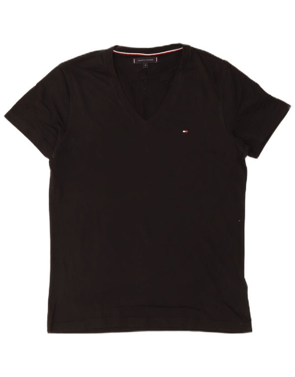 T-shirt da uomo Tommy Hilfiger Top in cotone nero medio