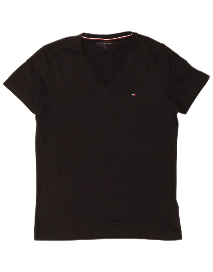 T-shirt da uomo Tommy Hilfiger Top in cotone nero medio