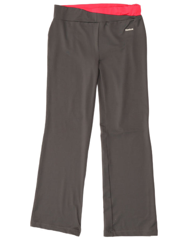 Reebok Womens Tracksuit Trousers UK 14 Large  Grey Polyester
