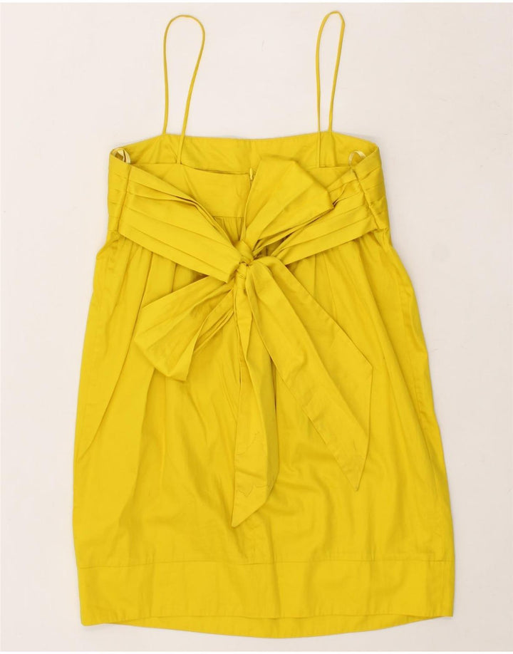 FRENCH CONNECTION Womens Slip Dress UK 12 Medium Yellow Vintage French Connection and Second-Hand French Connection from Messina Hembry 