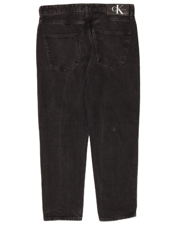 Jeans affusolati da donna Calvin Klein W31 L27 cotone nero
