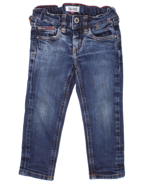Tommy Hilfiger Ragazzi Slim Jeans 2-3 anni W20 L15 Blu Cotone