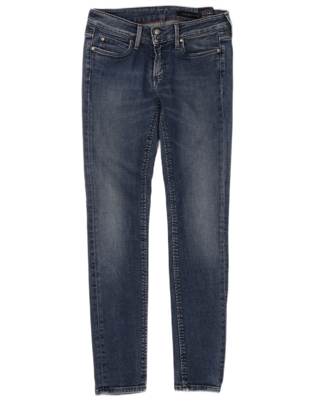Jeans slim da donna Tommy Hilfiger W26 L29 cotone blu