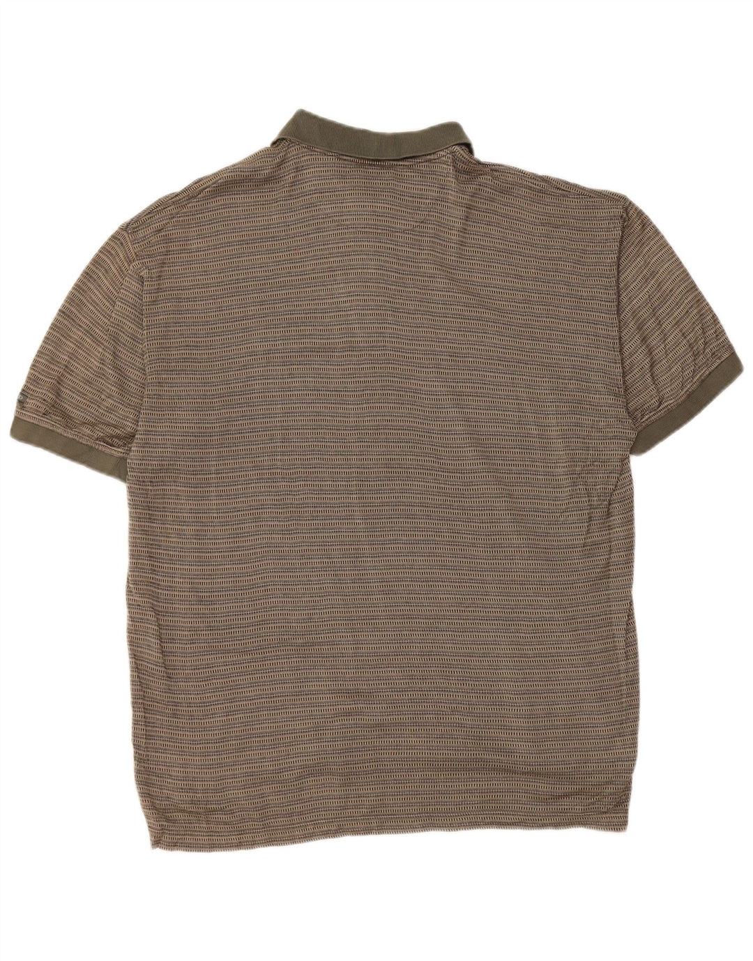Polo da uomo IZOD in cotone a righe medie kaki