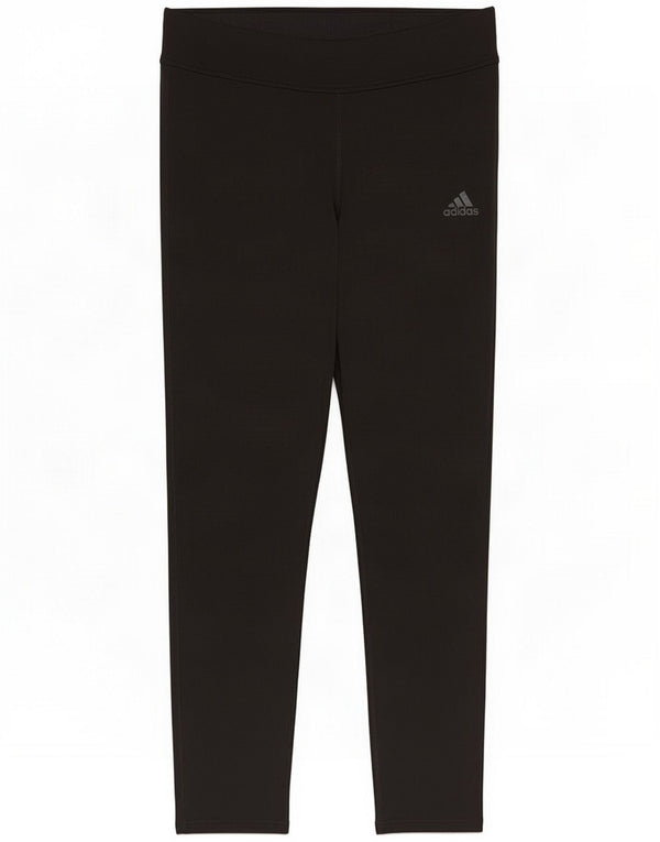 Adidas Leggings Capri da corsa da donna UK 12 Medium Black Sports