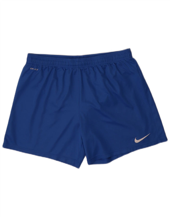 Pantaloncini sportivi NIKE Dri Fit da uomo XL blu poliestere