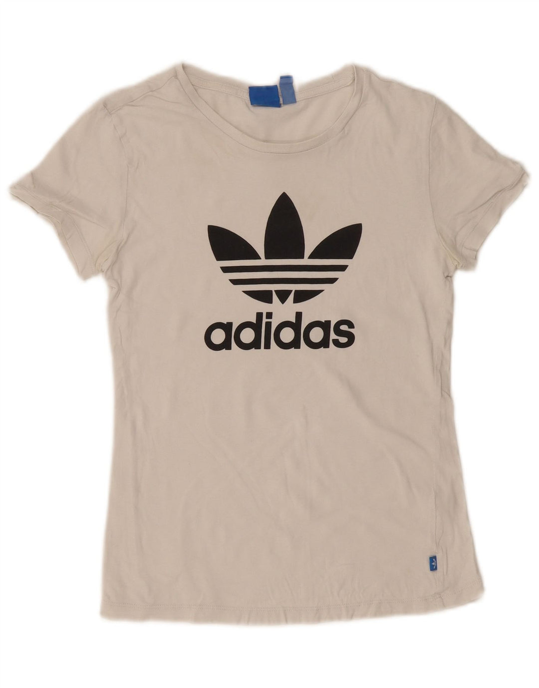 ADIDAS Womens Graphic T-Shirt Top UK 10 Small White