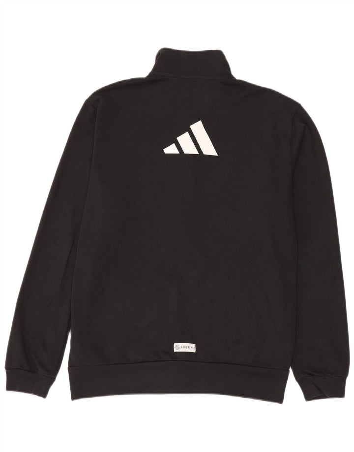 Giacca da ginnastica Adidas Aeroready Graphic da uomo, media, in poliestere nero