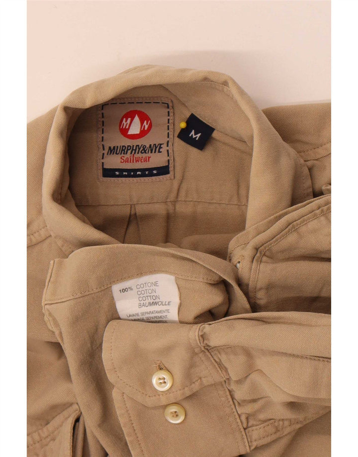 Camicia da uomo Murphy & Nye in cotone beige medio