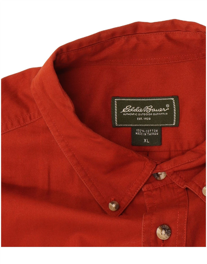 Camicia da uomo Eddie Bauer XL in cotone marrone