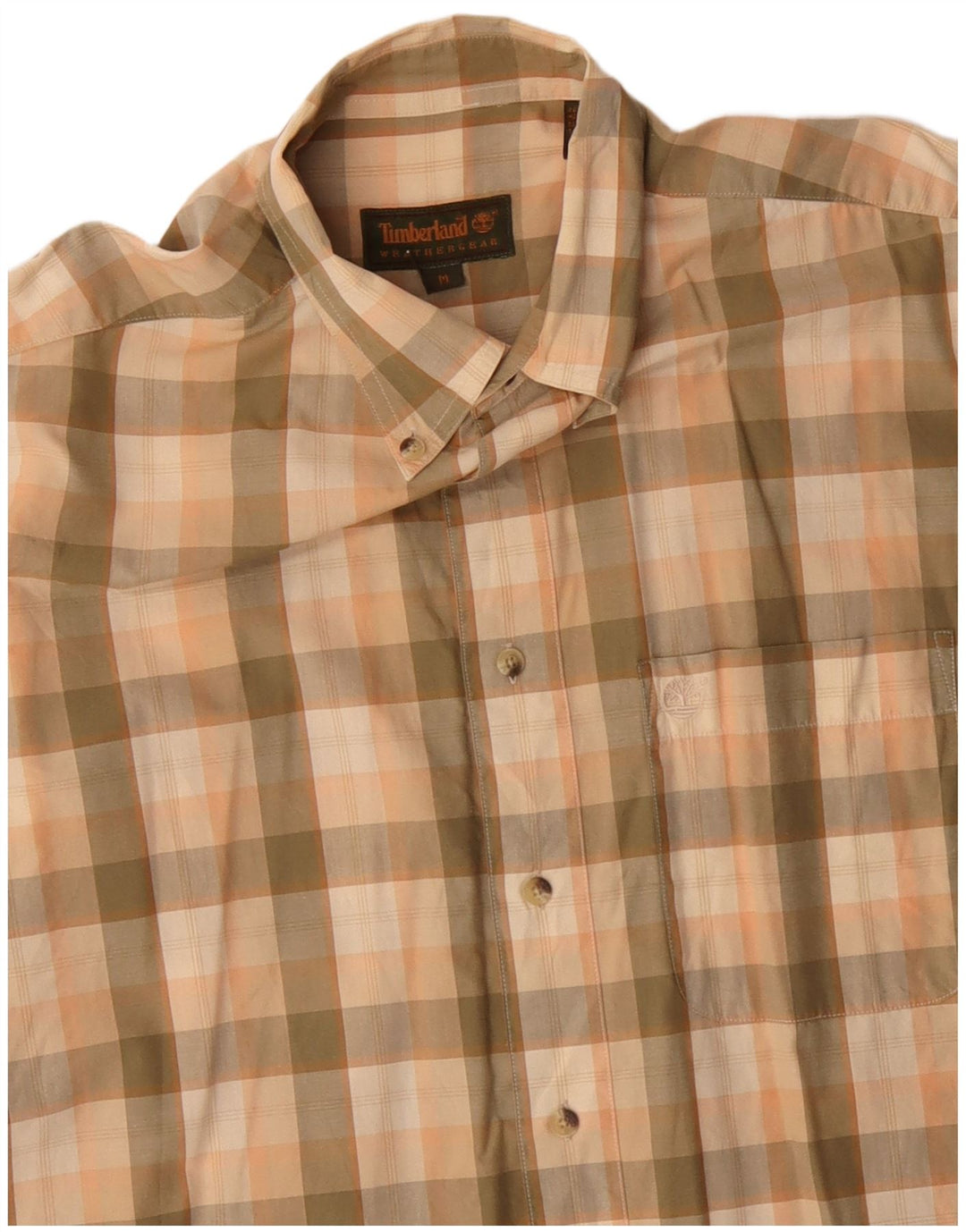 TIMBERLAND Camicia da uomo in cotone a quadri kaki medio