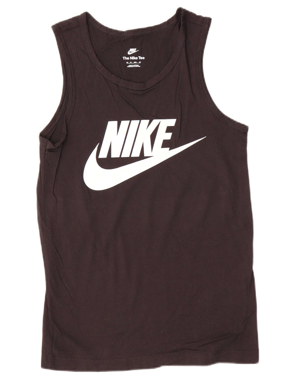 Canotta grafica Nike da uomo XS in cotone nero