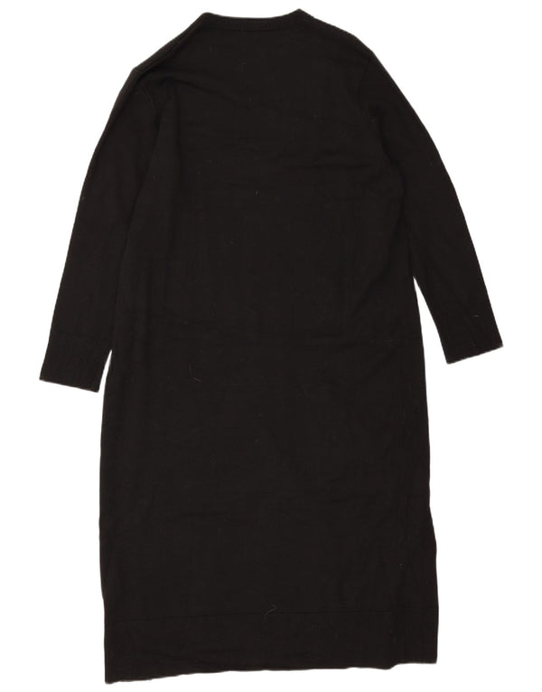Abito maglione a maniche lunghe da donna Zara UK 18 XL viscosa nera