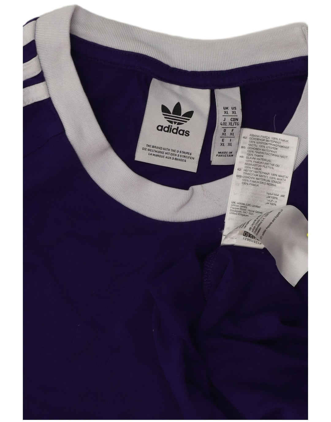 Maglietta Adidas da uomo Top XL in cotone viola