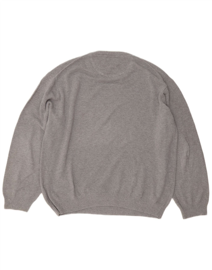 Maglione maglione girocollo da uomo Gant 3XL cotone grigio
