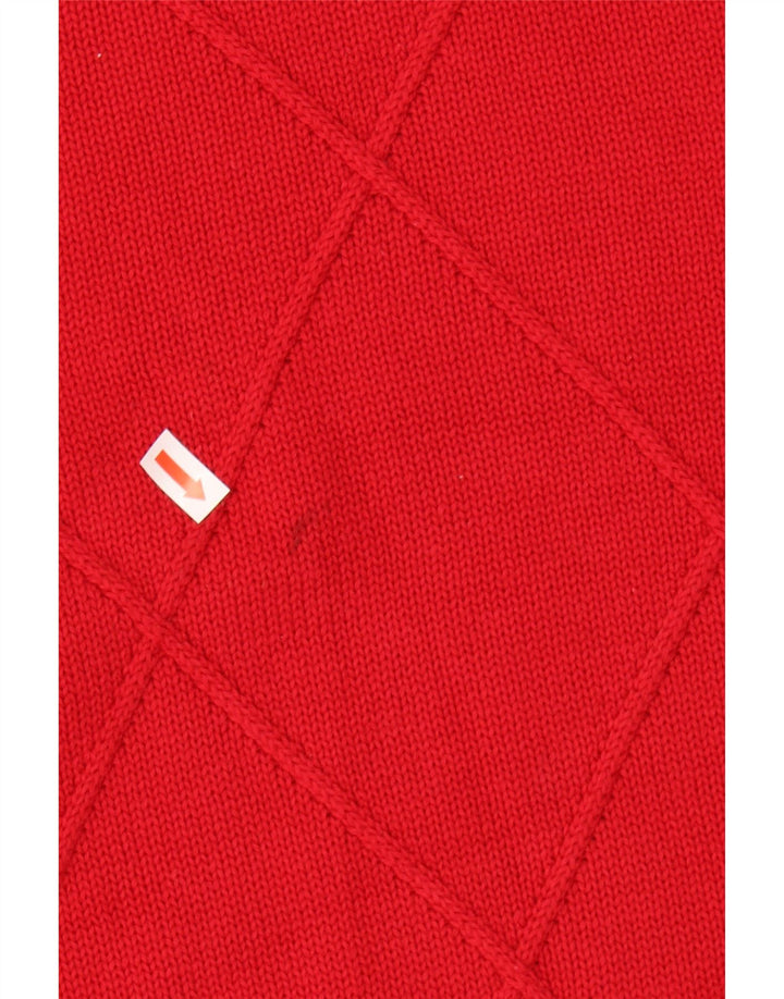 IZOD Mens Crew Neck Jumper Sweater XL Red Cotton Vintage Izod and Second-Hand Izod from Messina Hembry 