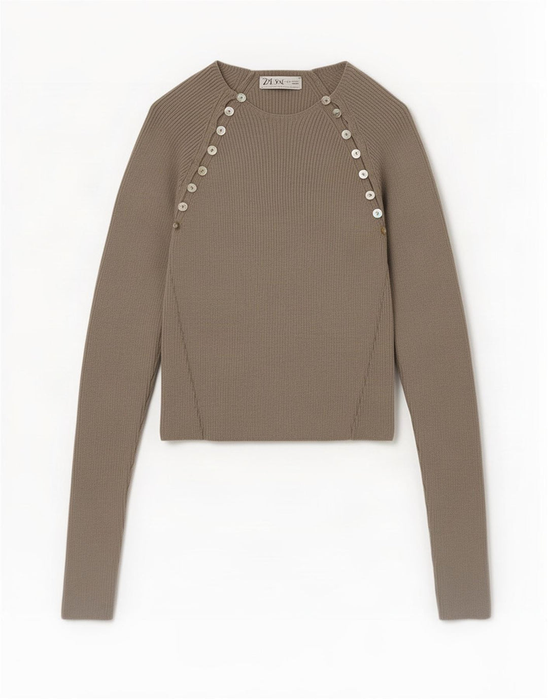 Top corto in camicetta corta da donna Zara UK 12 Viscosa grigio medio