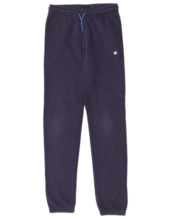 Pantaloni da tuta Champion da ragazzo, pantaloni da jogging, 11-12 anni, grandi, in cotone blu navy