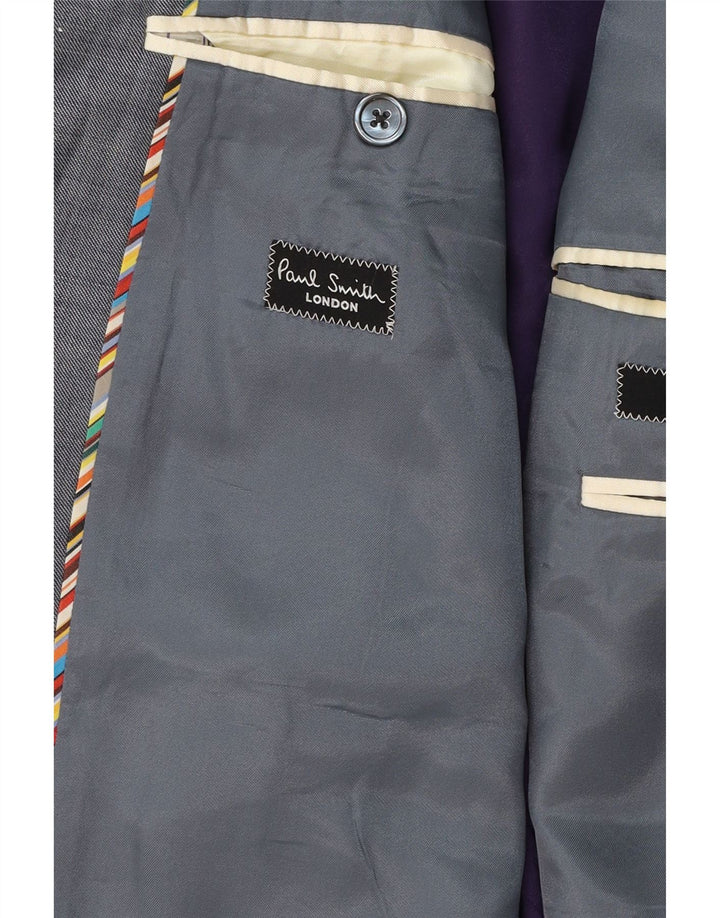 Giacca blazer da uomo a 1 bottone Paul Smith UK 38 grigio medio