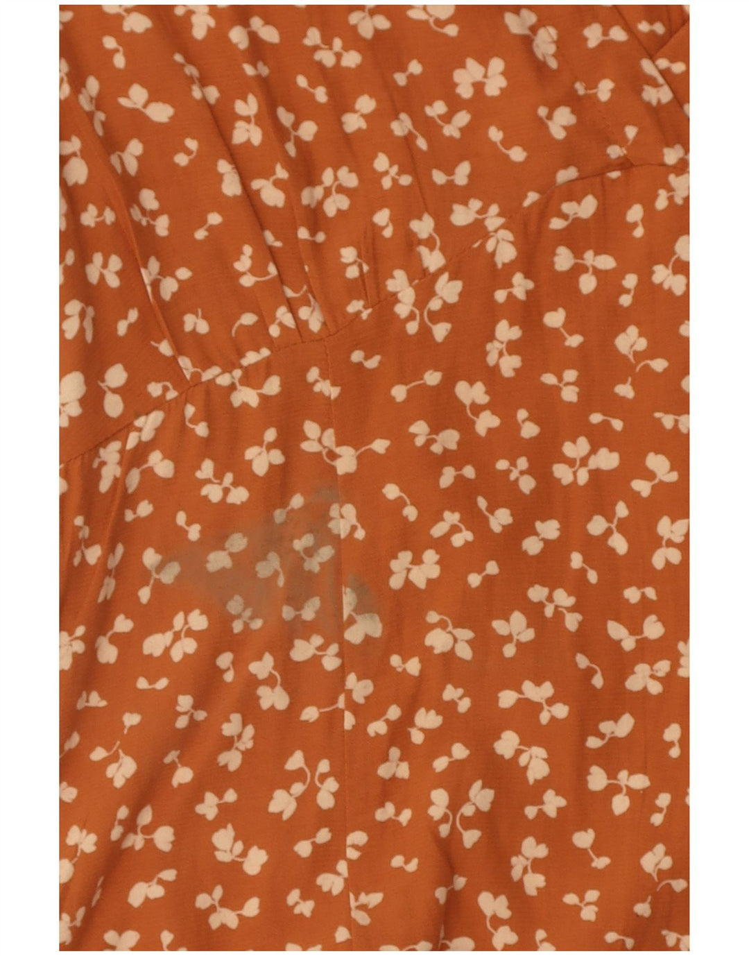 Vestito estivo da donna French Connection UK 12 Viscosa floreale arancione medio