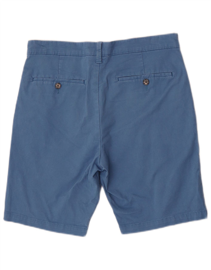 Pantaloncini chino da uomo Marks & Spencer W30 cotone blu medio