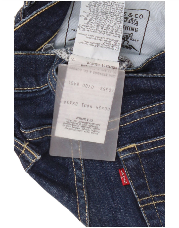Jeans dritti da donna Levi's W29 L28 in cotone blu navy