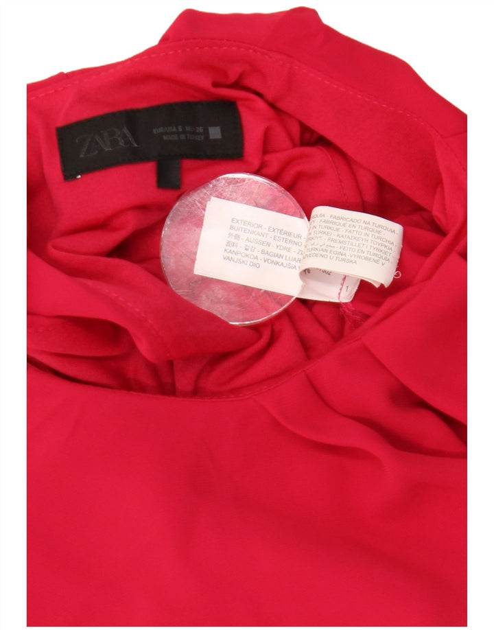 Tutina corta da donna Zara UK 10 Small rosa poliestere