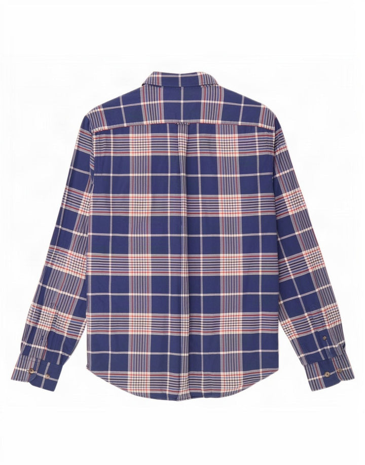 Camicia da uomo Ben Sherman Large in cotone a quadri blu navy