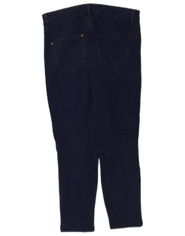 Jeans Capri da donna Oasis UK 12 medio W28 L22 cotone blu navy