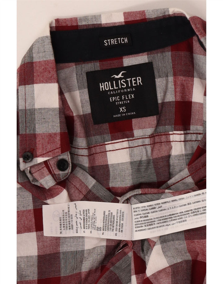 Camicia Hollister da uomo XS in cotone a quadri multicolore