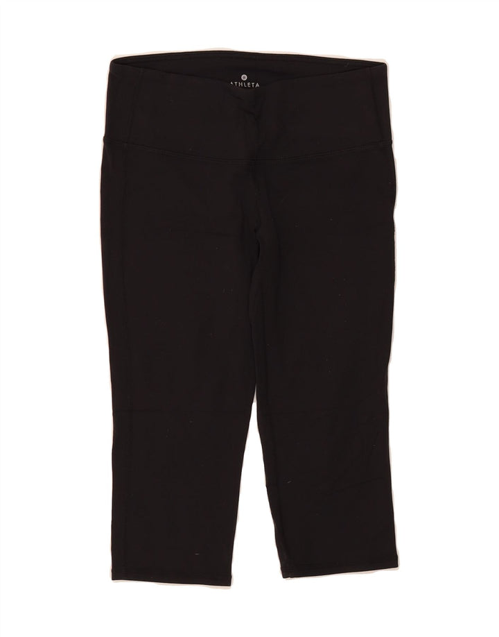 ATHLETA Womens Capri Leggings UK 8 Small Black Nylon Vintage Athleta and Second-Hand Athleta from Messina Hembry 