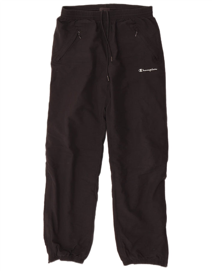Pantaloni da tuta da uomo Champion Joggers piccoli in poliestere nero